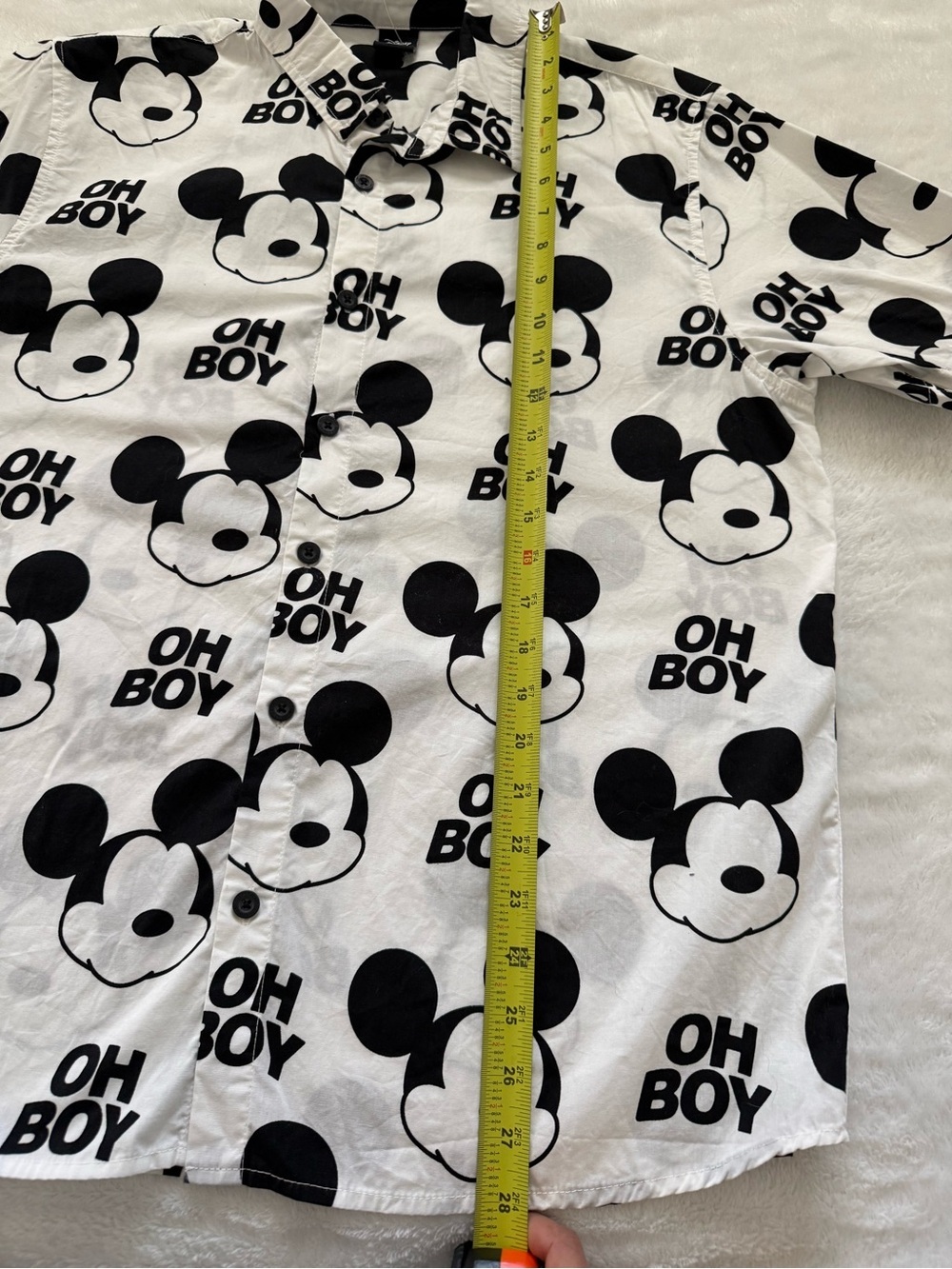 Disney x Neff Mickey Mouse Oh Boy Button-Up Shirt Men’s M - Picture 6 of 8